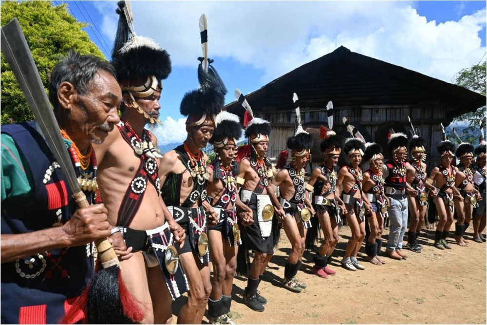 Cultural troupe performing a traditional dance during the Tsonglak-nyi celebration on October 10.
