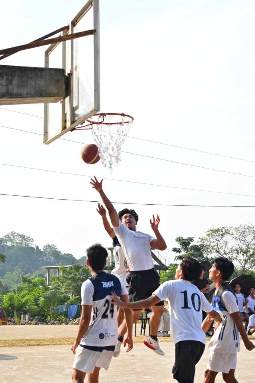 Student participants during matches played at the three-day inter-institutional championship in Patkai.