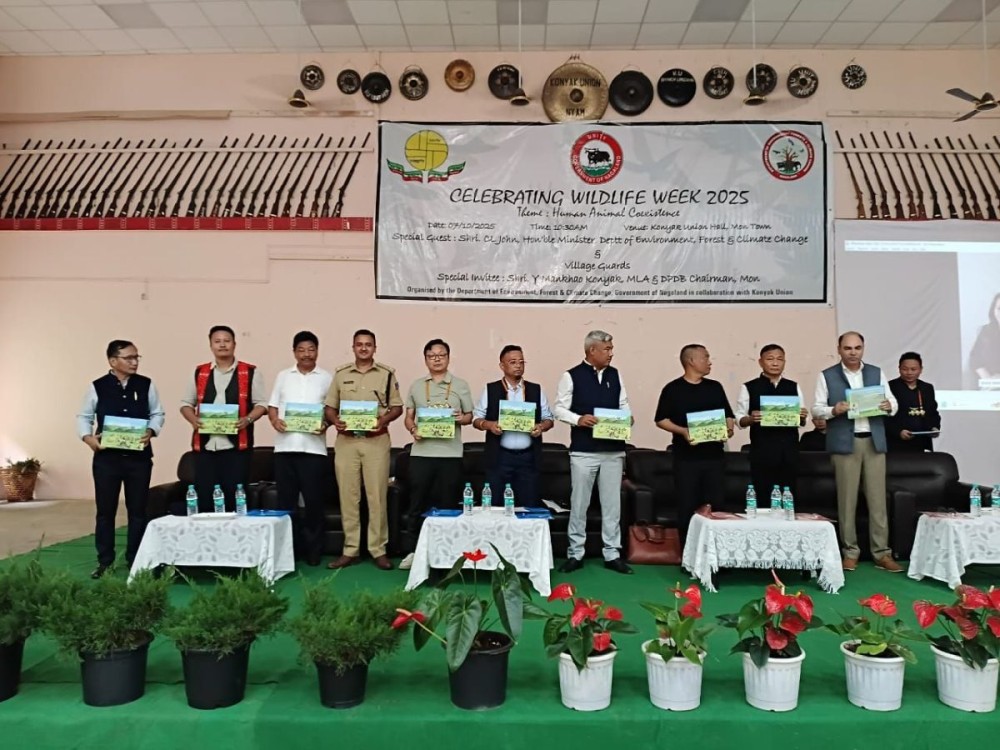 As part of the Wildlife Week 2025 celebration, a children’s storybook titled Earth Keepers was launched at the Konyak Union Hall, Mon Town.