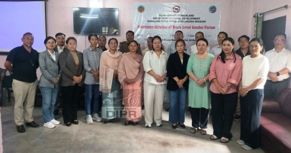 Orientation for Line Departments on BLCC for GPDP-VPRP and an Orientation on BLGF programme was held at the CMTC Hall, Jakhama, on October 23. (DIPR Photo)