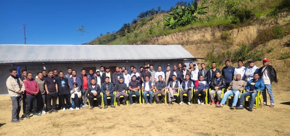 Dignitaries with members of ANTA Phek unit on November 18