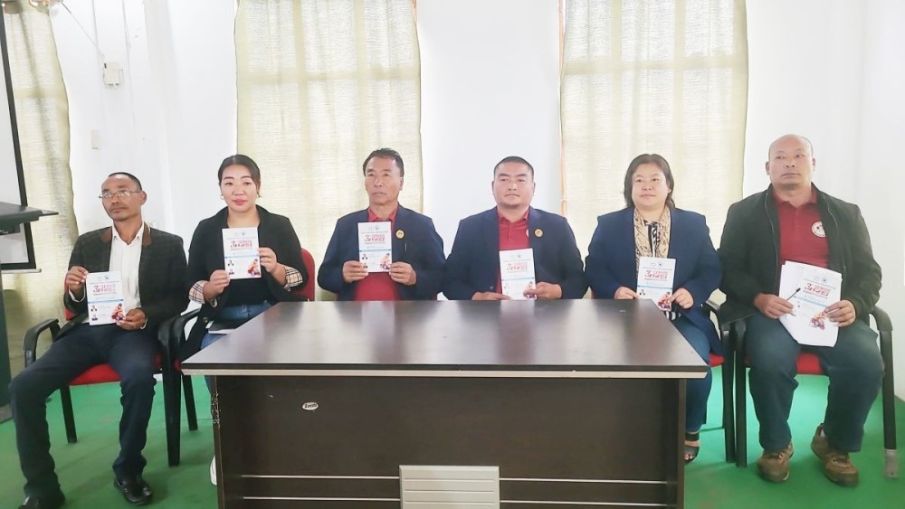 CWA officials and management committee during a press conference in Kohima on November 2