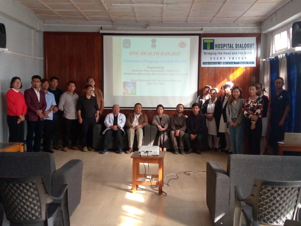 An awareness programme among the Health Workers of District Hospital Tuensang was held on occasion of One Health Day-2025.