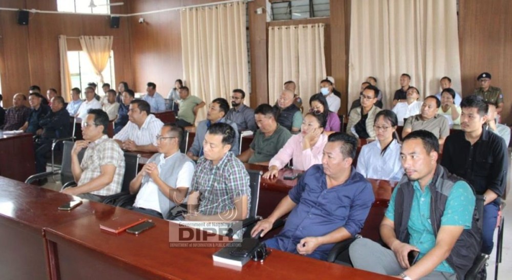 Officials at a coordination meeting held at the DC’s Conference Hall, Kiphire on November 3, ahead of Union Finance Minister Nirmala Sitharaman’s proposed visit to the district from November 13 to 14. (DIPR Photo)
