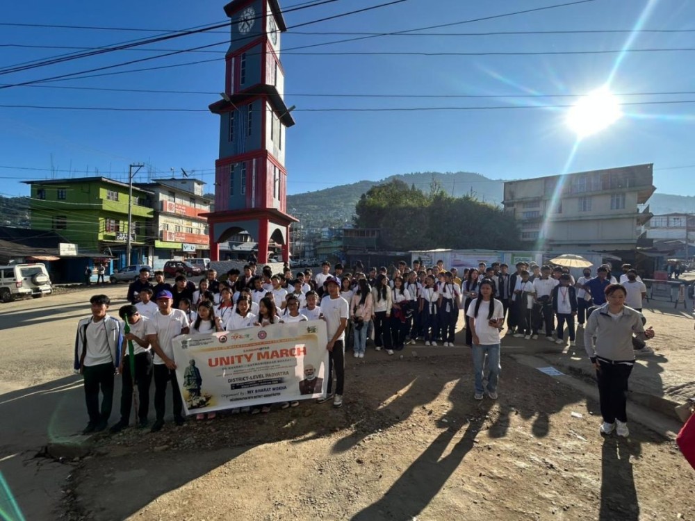 My Bharat Wokha, in coordination with the Wokha District Administration, organised a district-level Unity March on November 4.