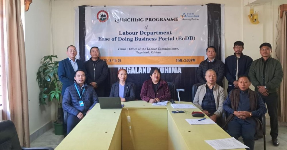 The Labour Department launched the Ease of Doing Business (EoDB) Portal in Kohima on November 18. (DIPR Photo)