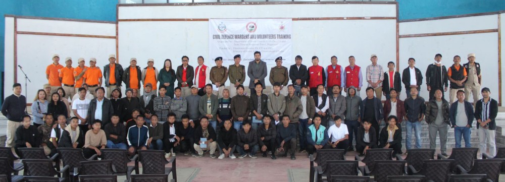 Deputy Commissioner of Zunheboto, Dharam Raj, IAS along with others at the Multipurpose Hall Zunheboto on November 18. (Morung Photo)