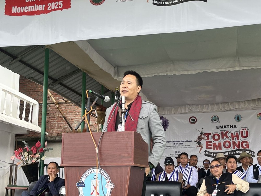 Wokha MLA and Chairman of DPDB, Tseminyu, Arch. Jwenga Seb, gracing the occasion as the special guest. (Morung Photo)