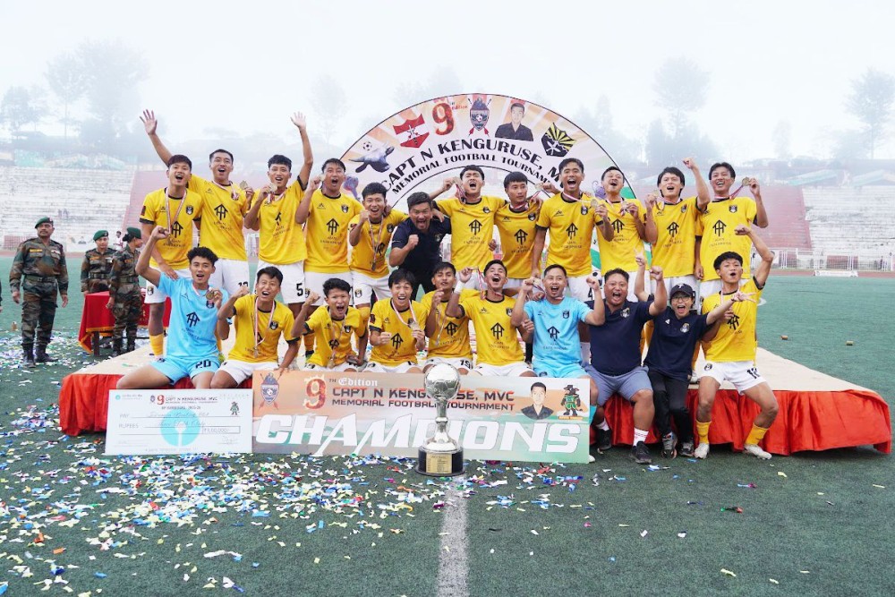 Champions of the 9th Capt N Kengurüse, MVC Memorial Football Tournament 2025 Dimapur SC.