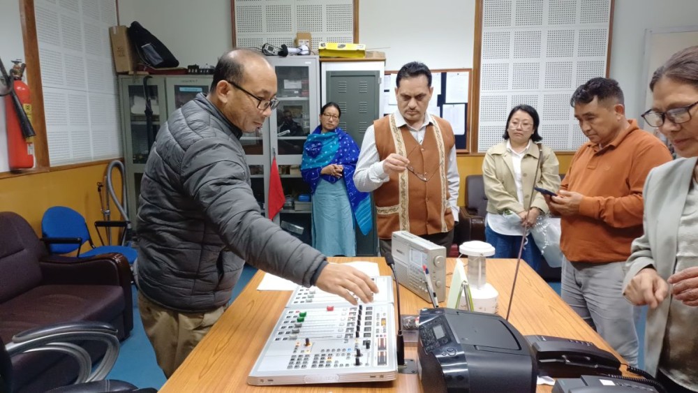 Rajeev Kumar Jain at Akashvani in Kohima on November 6