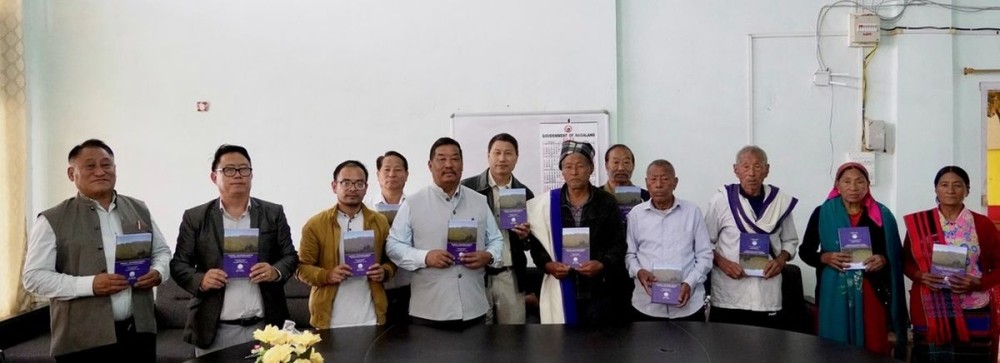 Y Mhonbemo Humtsoe, MLA, released a book titled “Lotha Naga Poetry of the Forefathers” on November 1.