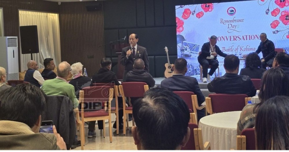 Nagaland CM participates in the Conversation on the Battle of Kohima: Yesterday, Today and Tomorrow’ held at Hotel Vivor, Kohima on November 11. (DIPR Photo)
