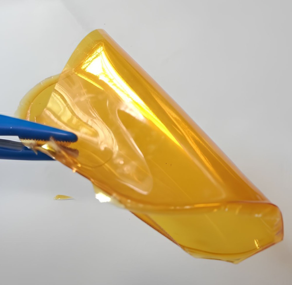 The Gelatin-glyoxal Hydrogel Membrane Electrolyte developed by a research team from Nagaland University. (Photo Courtesy: NU)