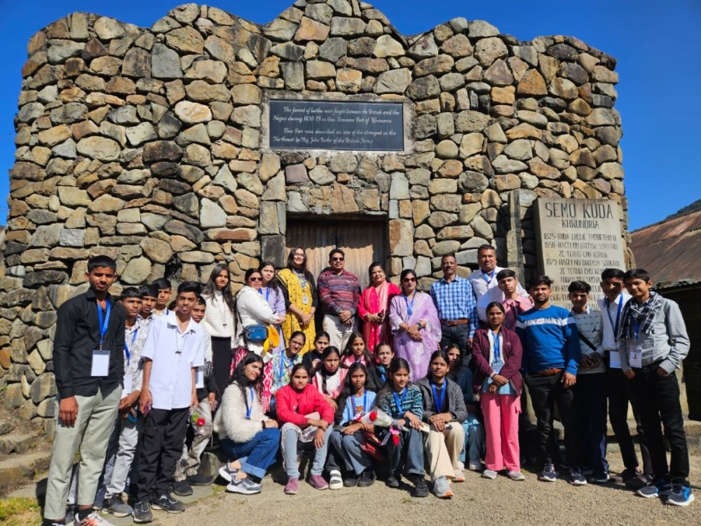 A 35-member delegation from Madhya Pradesh, comprising 28 students and seven officials, completed a cultural and educational exchange tour in Nagaland under the Ek Bharat Shrestha Bharat programme.