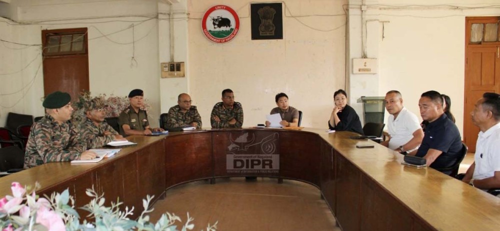 Attendees of a coordination meeting on arrangements for the Territorial Army Recruitment Rally, scheduled from November 15 to December 1, held at the Conference Hall of the Deputy Commissioner, Dimapur, on November 6. (DIPR Photo)