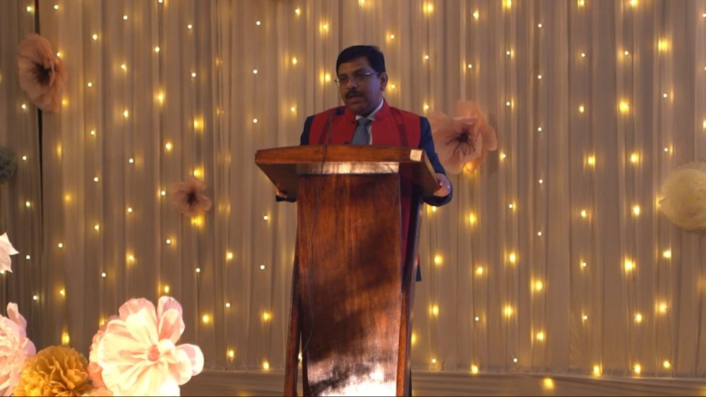 Dr Joseph Emmanuel, Chief Executive and Secretary, CISCE, addressing the 7th Annual Day of N N Nagi School on December 12.