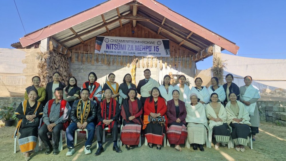 CMA president Zhonelu Tunyi and others during 15th Chizami Women’s Day on December  20.