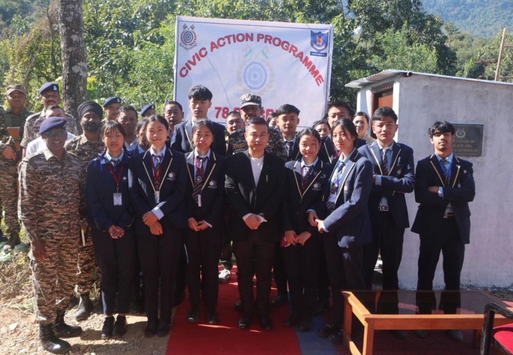 78 Bn CRPF inaugurated a newly constructed toilet block for girl students at Government Higher Secondary School in Sechu Zubza, Kohima on December 16.