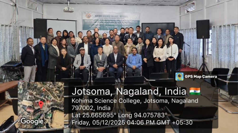 IQAC External Peer team along with the faculty of KSC in Jotsoma on December 6.