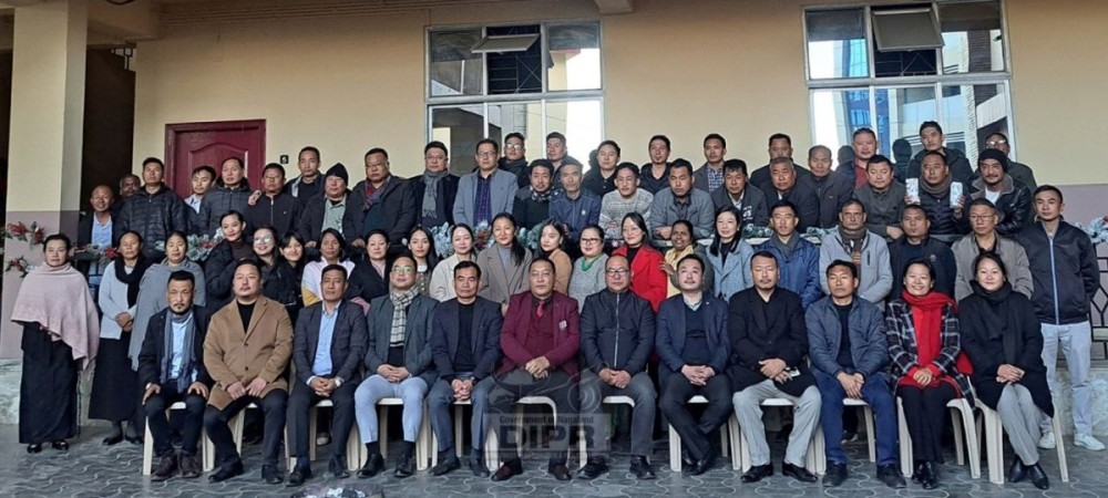 Officers and staff of the Office of the Commissioner, Nagaland during the Advent–Christmas celebration in Kohima on December 17. (DIPR Photo)