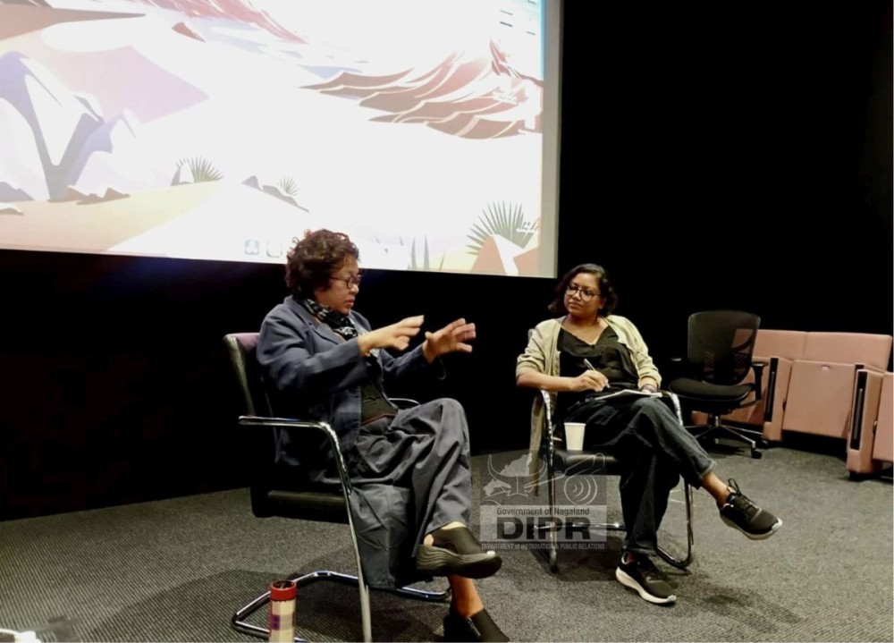 Filmmaker Kivini Shohe participated in Indigenous Cinema: South Asian Perspectives at New York University Abu Dhabi. (DIPR Photo)