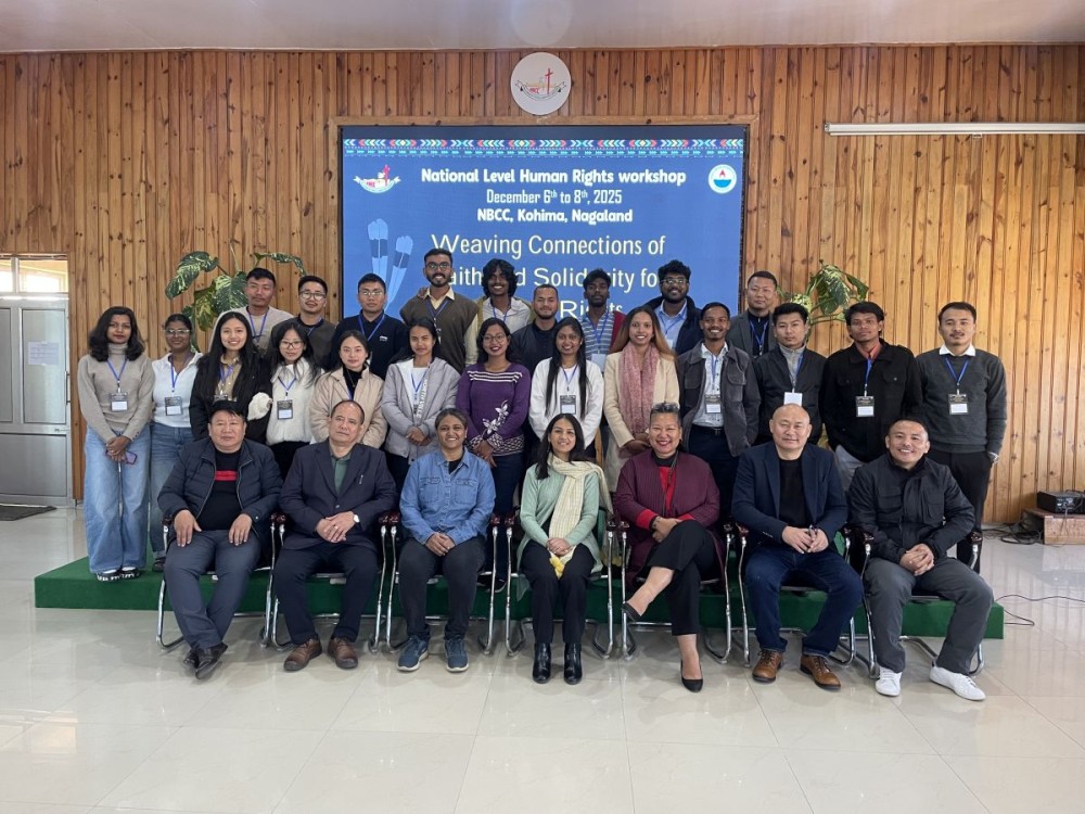 Participants at the three-day national-level Human Rights Workshop, organised by the Students Christian Movement of India in collaboration with the Social Concern Department of the Nagaland Baptist Church Council.