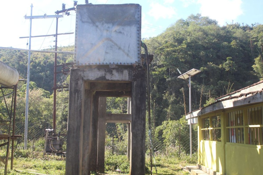 A water tank at Hezukhu Memorial District Hospital, Zunheboto. (Morung Photo)