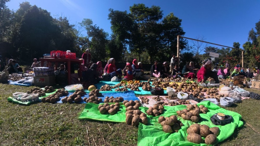 Exhibition cum sale at 1st Edition of Taro Festival at Pongo village in Longleng.
