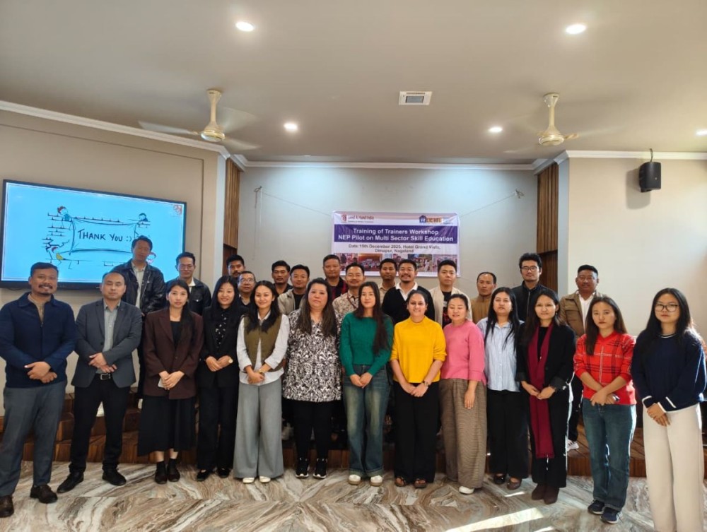 Participants of the training programme at Hotel Grand Vista, Dimapur on December 15.