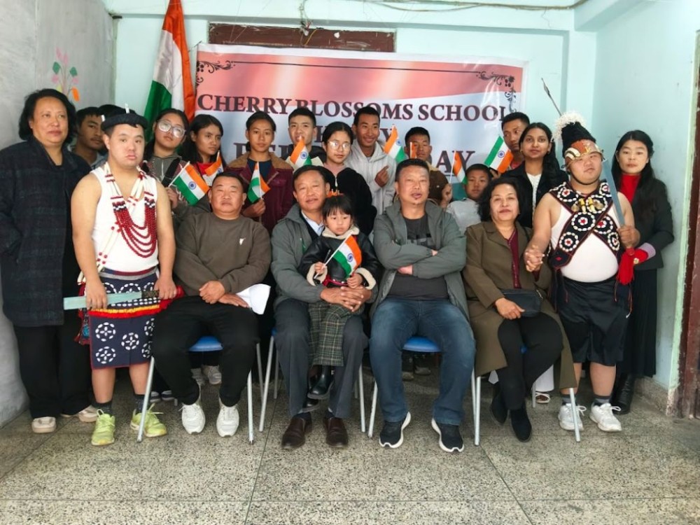KCCI officials and others during a visit to Cherry Blossoms Inclusive School Kohima.