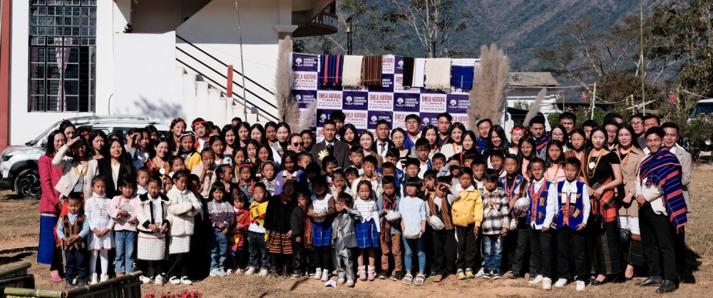 Er R Shurhotho Nyusou along with others during the 10th Annual Session of the Khumiasü Küchienyiri Kügharü on January 3 at Khumiasü village.
