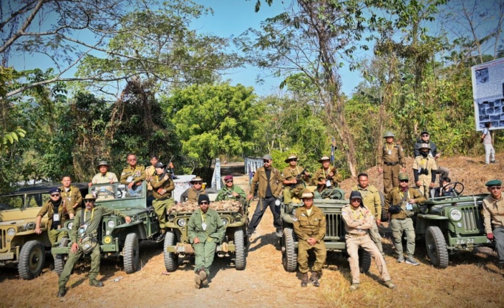 Nagaland Flatfenders Club at the iconic Hamilton Bridge at the Original Stilwell Road that leads to Burma.