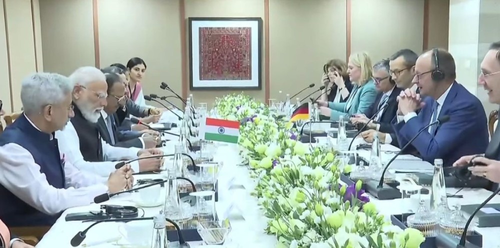 PM Modi holds delegation-level talks with German Chancellor Merz at Gandhinagar's Mahatma Mandir