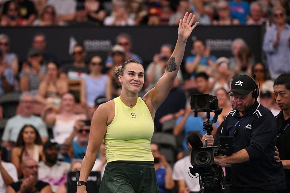 Sabalenka storms into third straight Brisbane International final with win over Muchova
