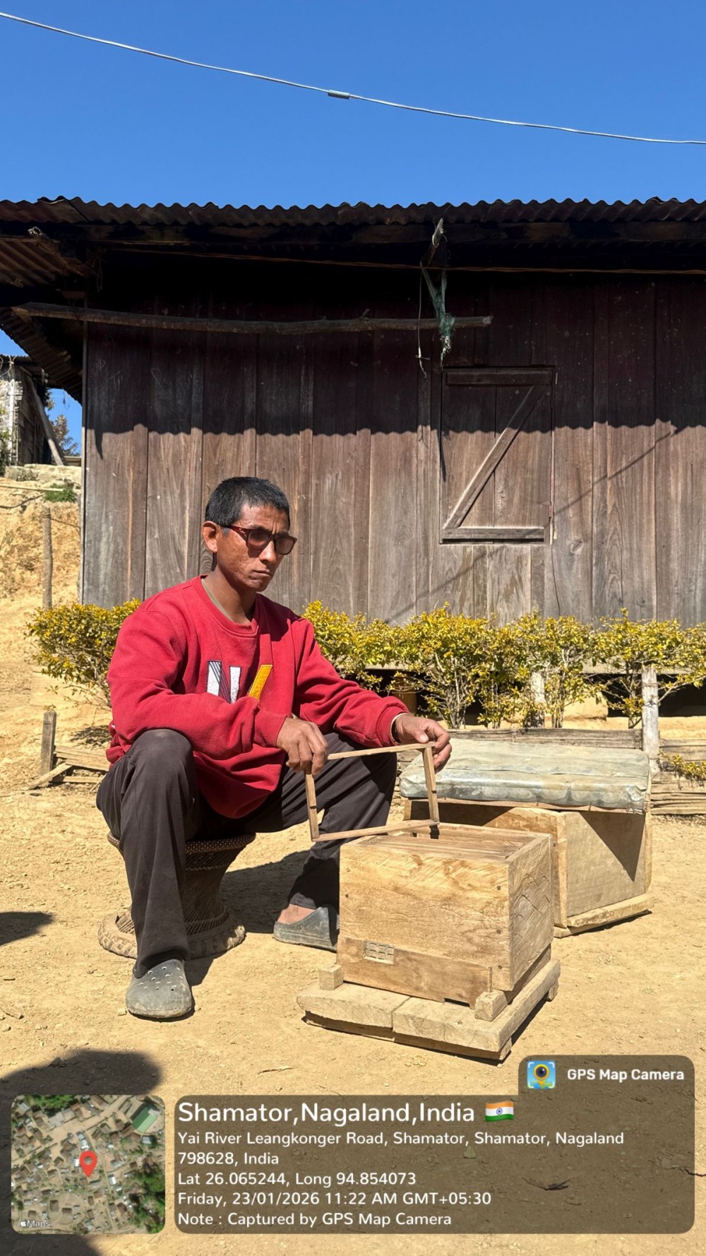 The Miracle Apiarist Tsangmong, a visually impaired apiarist from Leankonger Village, Shamator district.