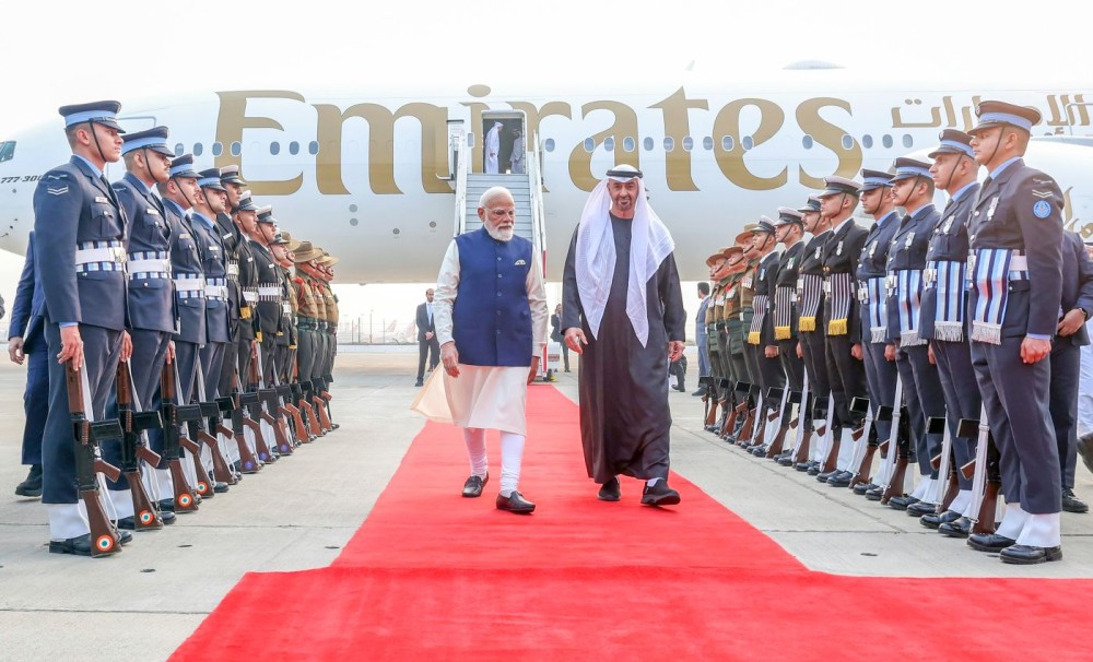 PM Modi welcomes UAE President at airport, hails strong friendship bet...