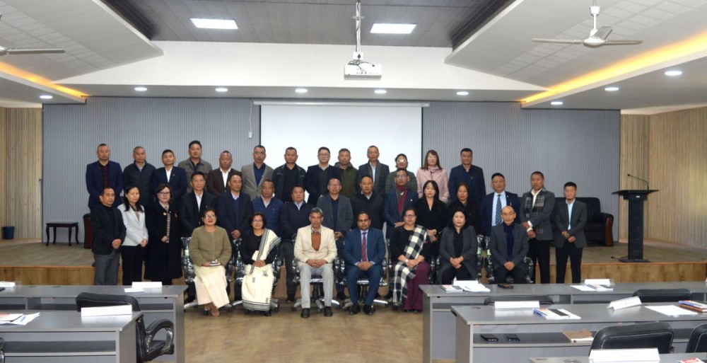 Abhijit Sinha, IAS, along with other officers during the inaugural programme of mid-career training on Establishment Matters for officers of the Nagaland Police Service (NPS), held at ATI Kohima on January 28.