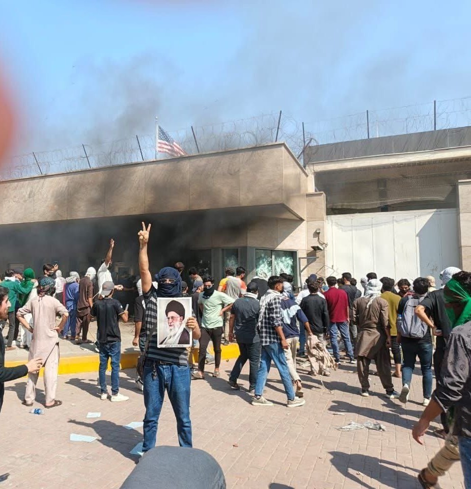 US Consulate in Karachi attacked by violent protesters after Khamenei's death