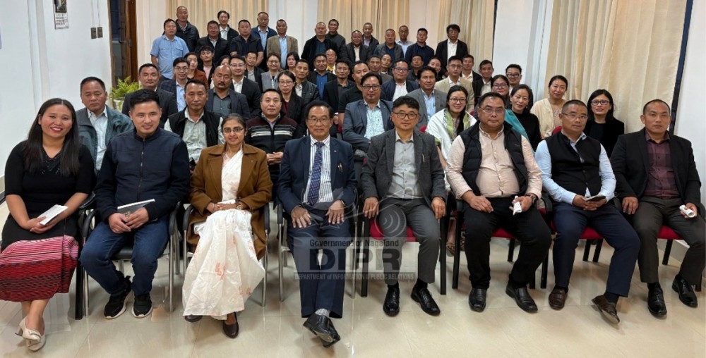 PTBC members along with district officers during the fellowship programme held at the PTBC conference hall on May 13. (DIPR Photo)