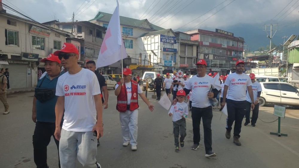 Marking World Red Cross Day, denizens of Kohima joins walkathon on May 8. (Morung Photo)