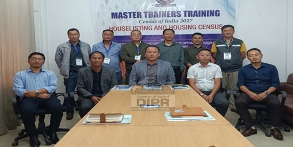 Officials along with the trainees during the commencement of the 4-day training programme for Master Trainers of Census 2027 at the Conference Room of the Directorate of Census Operations in Kohima on May 13. (DIPR Photo)