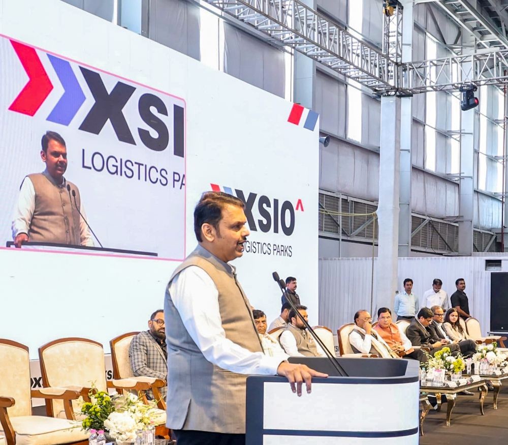 Maharashtra Chief Minister Devendra Fadnavis speaks during the launch ceremony of the XSIO Advanced Industrial Park in Nagpur on March 6, 2026. (IANS File Photo)