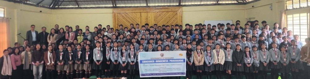 Officials with participants of Awareness programme on consumer rights at Pfutsero on May 15.
