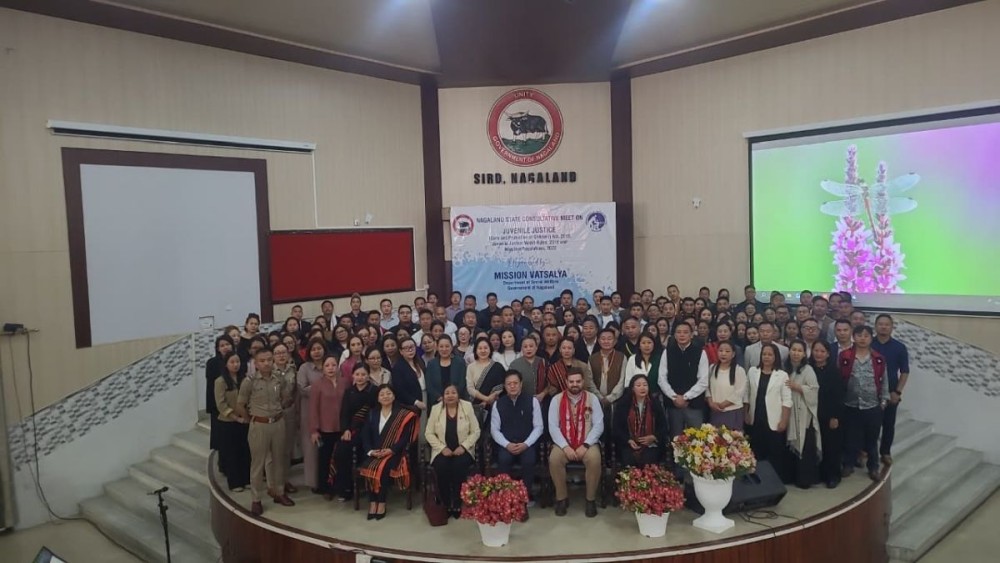 Dignitaries and participants of Nagaland state consultative meet on Juvenile Justice Act in Kohima on May 19. (Morung Photo)