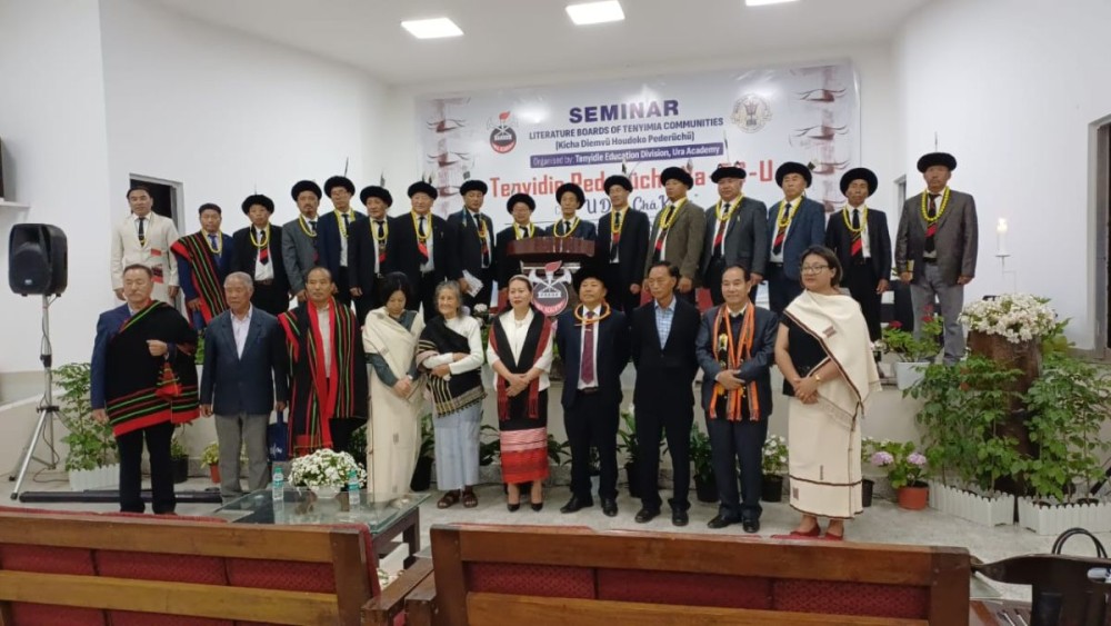 Dignitaries during the concluding day of Ura Academy's 56th annual seminar in Kohima on May 29. (Morung Photo)