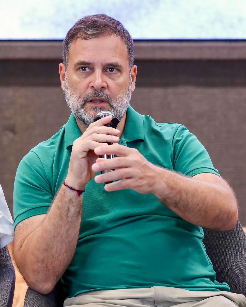 Leader of Opposition in Lok Sabha and Congress leader Rahul Gandhi attends the meeting of the National Advisory Council of the Congress Minority Department at Indira Bhavan in New Delhi on May 23, 2026. (IANS/X/@INCIndia Photo)