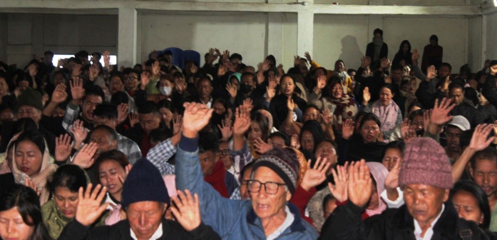 A section of the congregation attending the ‘Heal Nagaland Movement’ programme in Zunheboto on May 15. (Morung Photo)