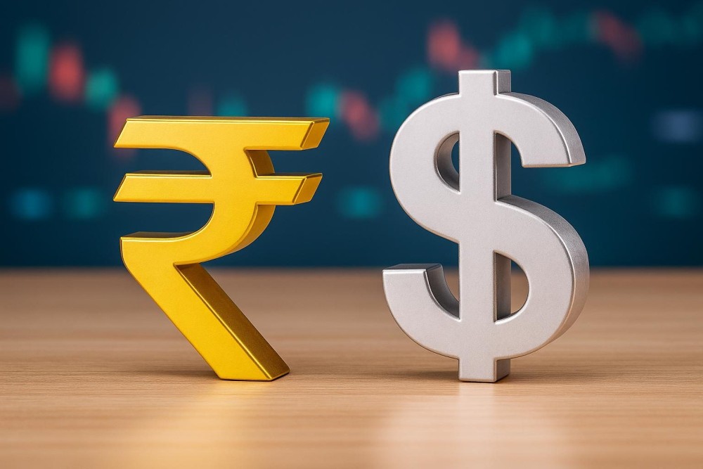 Rupee gains for 2nd straight session, closes 63 paise higher at 95.73 against dollar