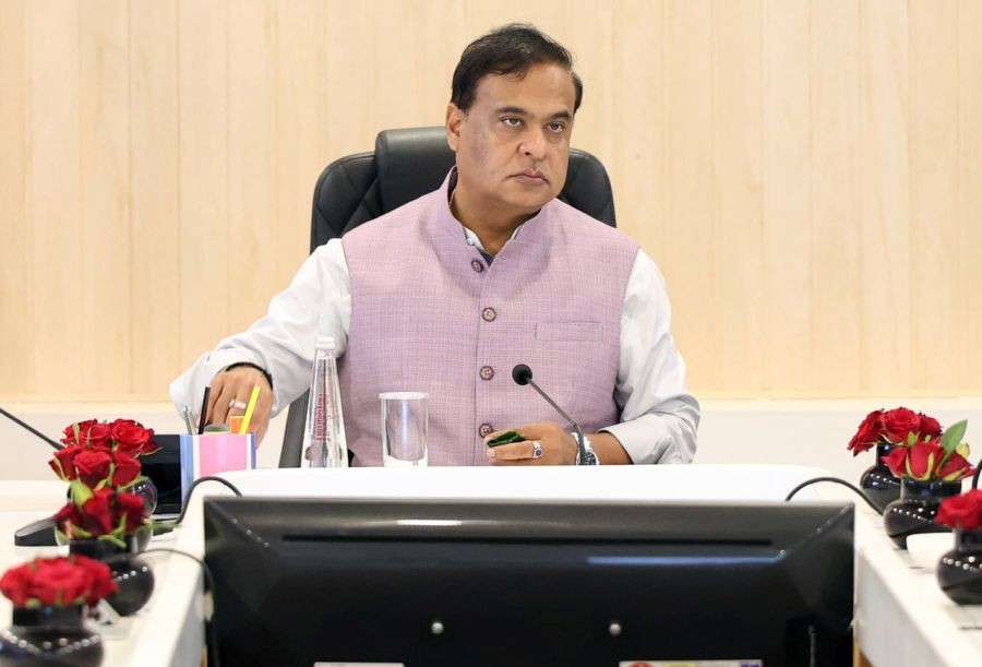 Assam Chief Minister Himanta Biswa Sarma chairs review meetings on health, medical education, and mines and minerals departments in Guwahati on May 16, 2026. (IANS/X Photo)