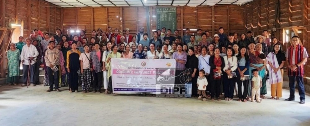 Officials along with the participants during the consumer awareness programme held at Lephori villagfe in Phek on May 14.